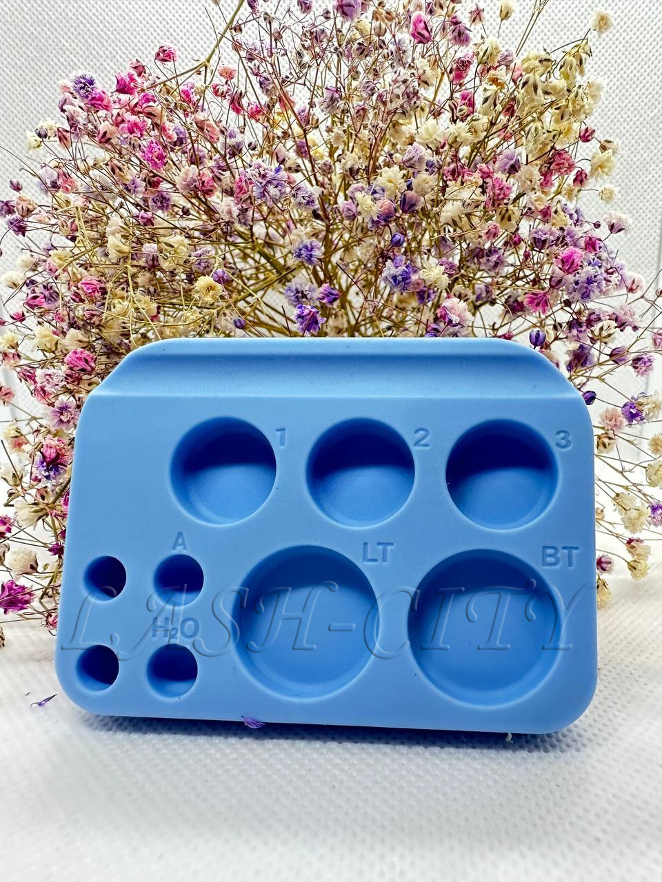 Lash-City палитра для ламинирования ресниц, голубая