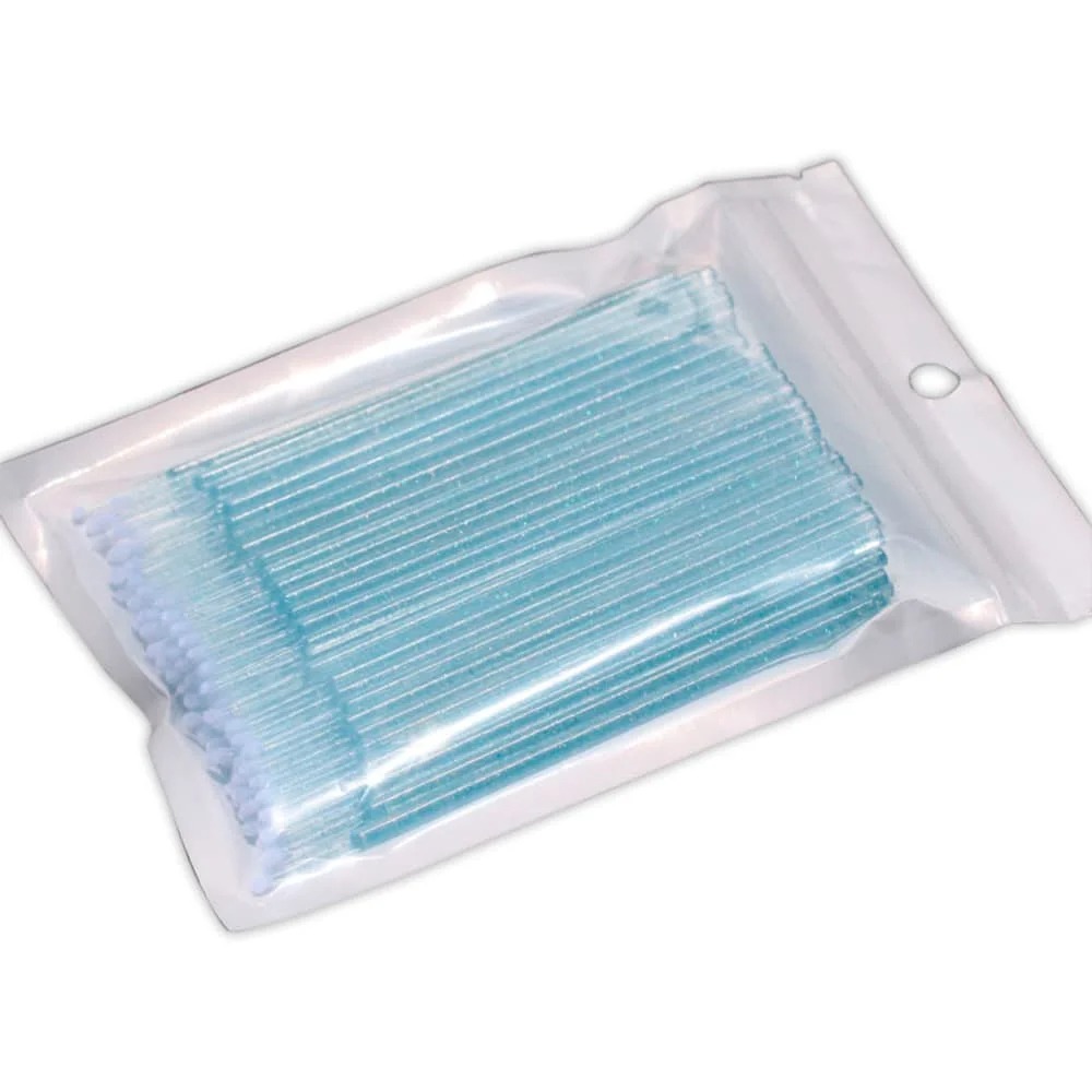 Микробраши акриловые 2.5мм голубые, 100шт