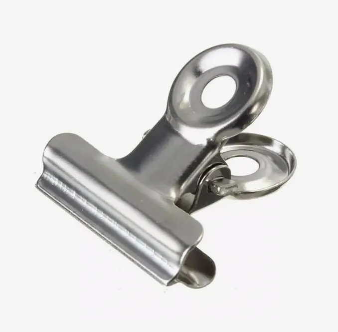 Зажим-прищепка для краски, хны, составов для ламинирования в саше (металлическая)