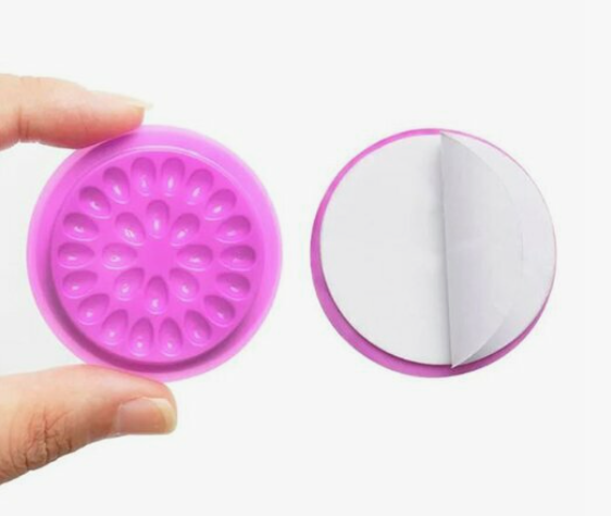 Палетка для смешивания клея с клейкой подложкой фиолетовая  25 лунок