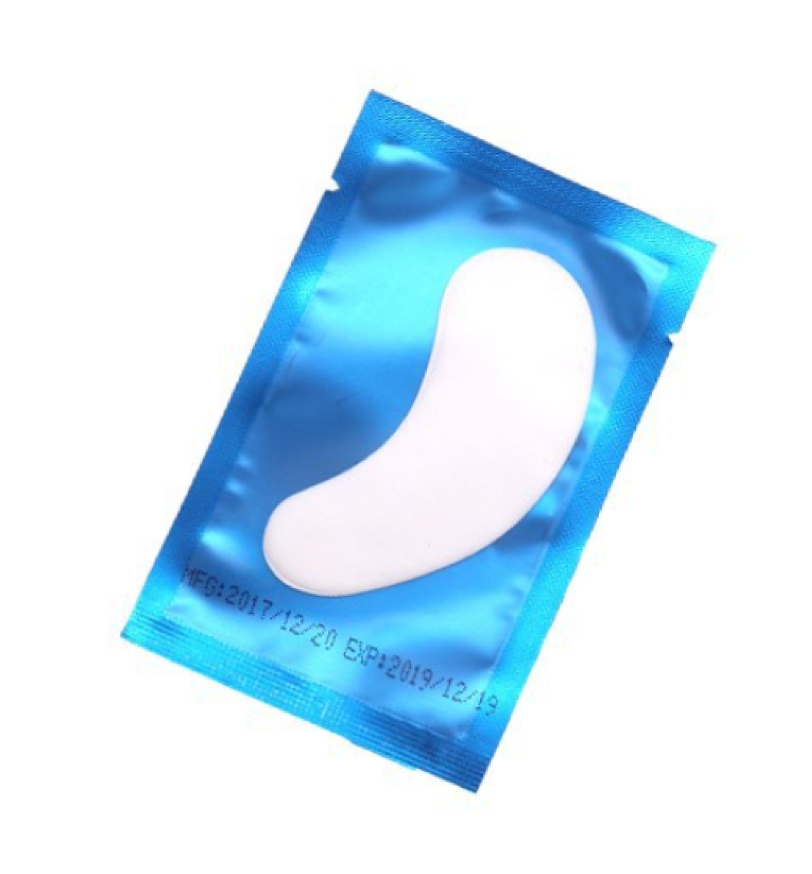 Патчи под глаза для наращивания и окрашивания ресниц классические, синяя упаковка, 1 пара