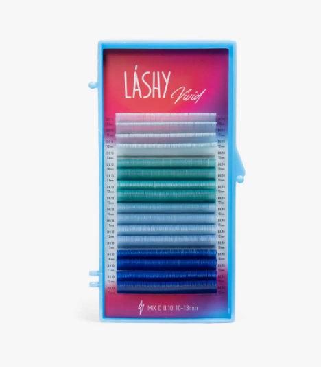 Ресницы цветные LASHY Vivid "Frost" - 16 линий - MIX