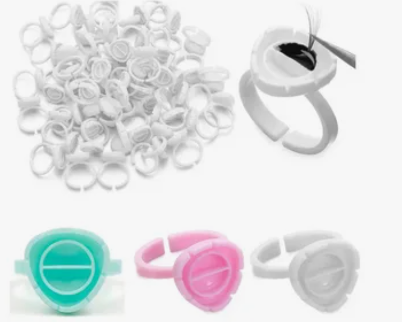 кольцо для клея сердце, золото