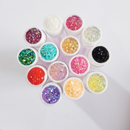 Щеточка для ресниц в колбе со стразами, 5 шт. в комплекте