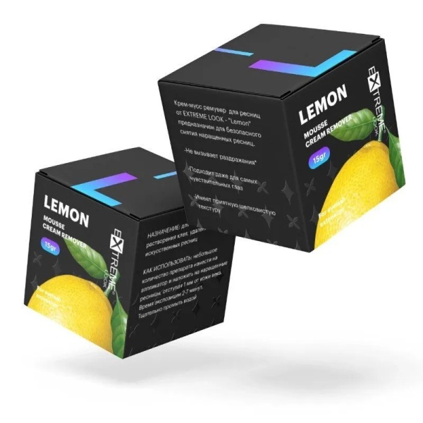 Ремувер крем-мусс Extreme Look с ароматом лимона, 15 гр.