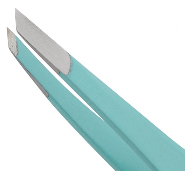 Пинцет для бровей Solinberg G803з, Tiffany,(ручная заточка) наклонное окончание с четкими гранями