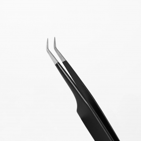 Пинцет для наращивания Rili тип L (5 мм) черный.