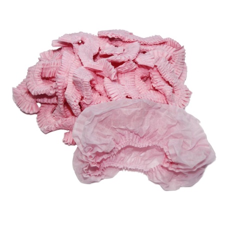 Шапочка "Шарлота", розовая, упаковка 100 шт.