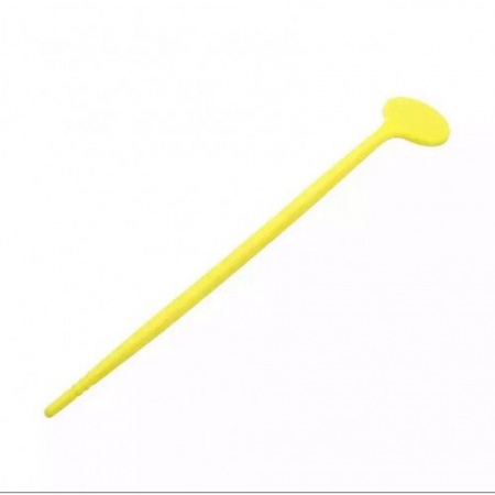 Зеркало лешмейкера на пластмассовой ножке (желтое)