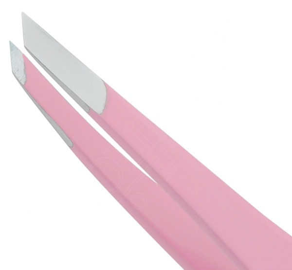 Пинцет для бровей Solinberg G804з, Peach, (ручная заточка) наклонное окончание с четкими гранями