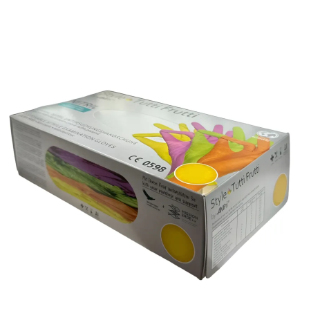 Перчатки mediOk нитриловые смотровые, цвет Tutti Frutti, размер S