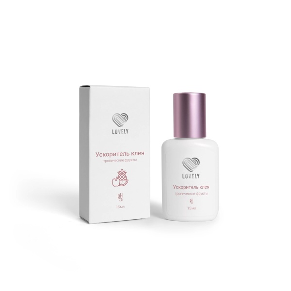 Ускоритель клея Lovely с ароматом тропических фруктов, 15 мл