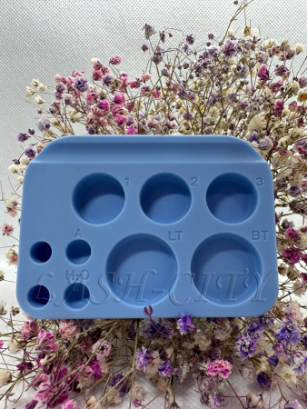 Lash-City палитра для ламинирования ресниц, голубая