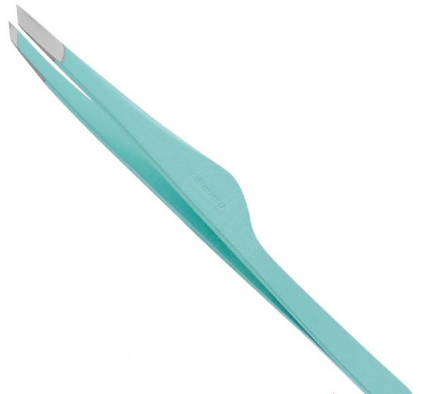 Пинцет для бровей Solinberg G803з, Tiffany,(ручная заточка) наклонное окончание с четкими гранями