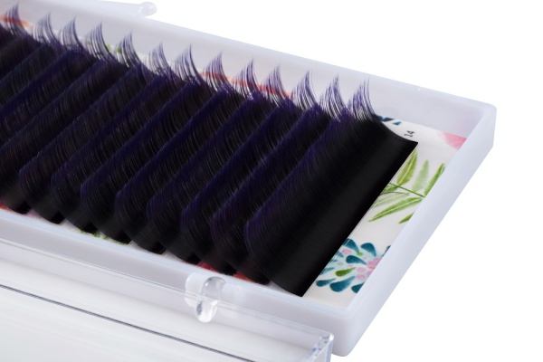 Омбре ресницы Lash&Go (микс) 16 линий (D  0,1, 7-14mm, фиолетовые)