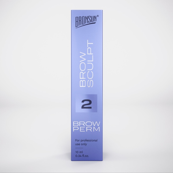 Состав №2 для долговременной укладки бровей BROW SCULPT BRONSUN, 10мл