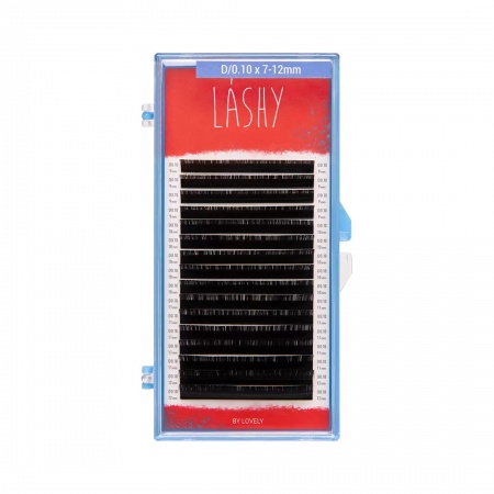 Ресницы чёрные LASHY - 16 линий - MIX