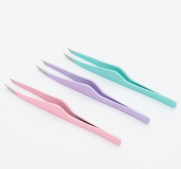 Пинцет для бровей Solinberg G803з, Tiffany,(ручная заточка) наклонное окончание с четкими гранями