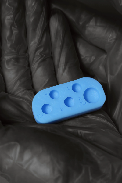 KATYA_VINOG палитра для ламинирование ресниц, 5 лунок, небесно-голубая