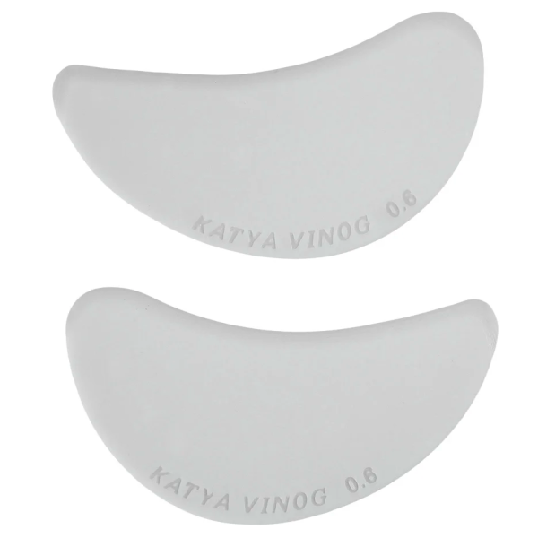 KATYA_VINOG БОБ - липкие патчи для наращивания ресниц, белые, размер 0,6