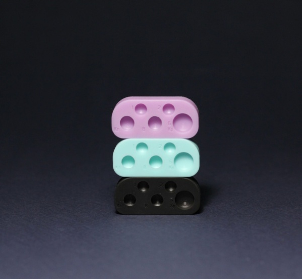 KATYA_VINOG палитра для ламинирование ресниц, 5 лунок, черная