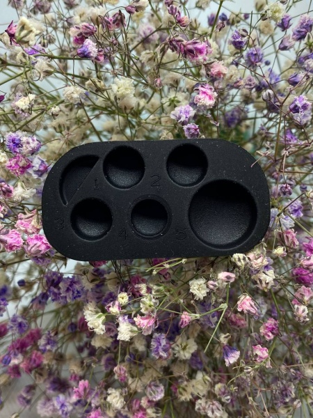 Lash-City палитра для жидкого и гелевого клея для ламинирования ресниц черная 6 лунок