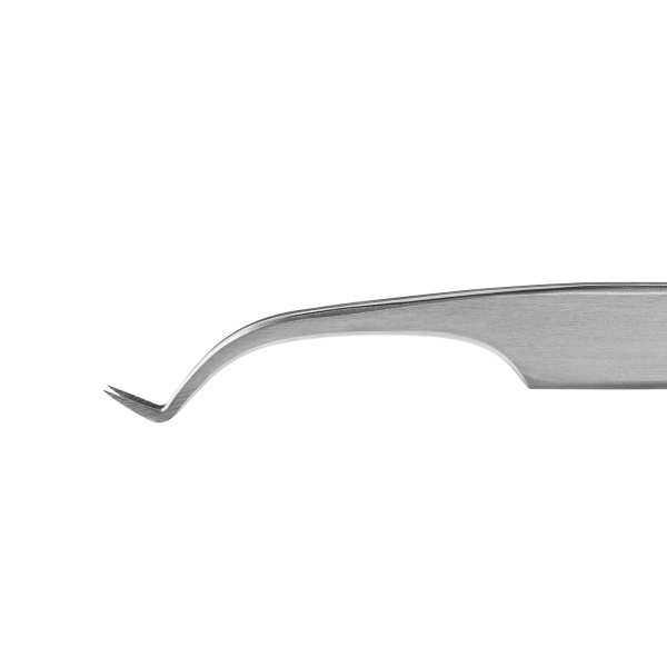 Пинцет для наращивания ресниц Rili, серия NanoFiber, тип L 5 мм с изгибом