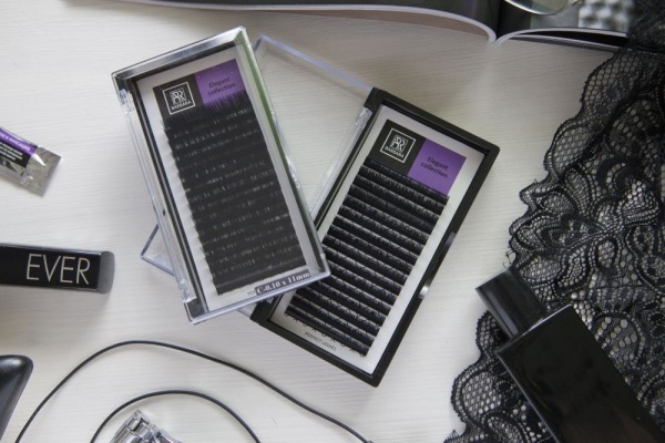 Чёрные ресницы BARBARA "Elegant" отдельные длины