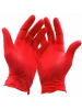 Перчатки mediOk нитриловые смотровые, цвет Chili, размер M