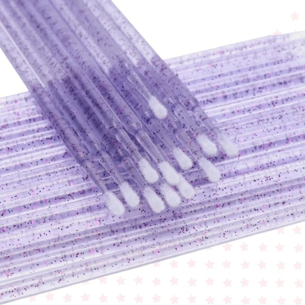 Микробраши акриловые 1.5мм фиолетовые, 100шт