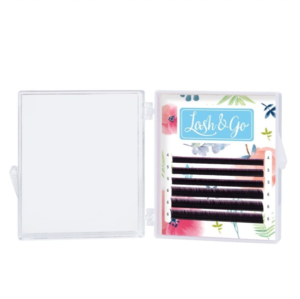 Черные ресницы Lash&Go MIX 6 линий