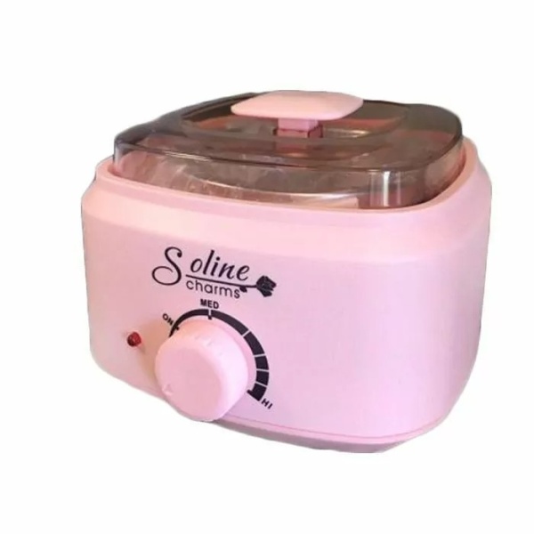 Воскоплав для депиляции Soline Charms для горячего воска Pro-Wax AX-200 розовый