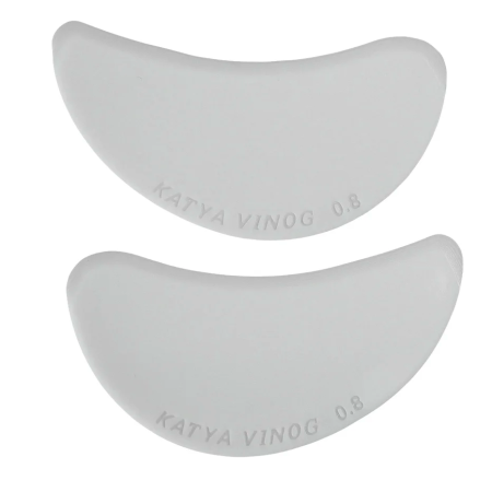 KATYA_VINOG БОБ - липкие патчи для наращивания ресниц, белые, размер 0,8