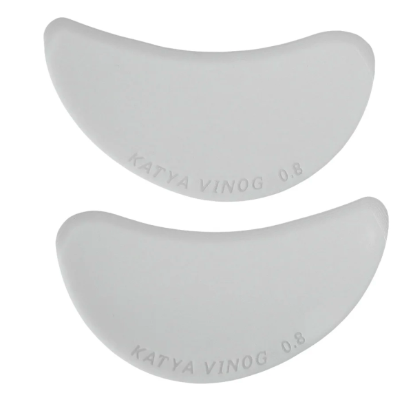 KATYA_VINOG БОБ - липкие патчи для наращивания ресниц, белые, размер 0,8