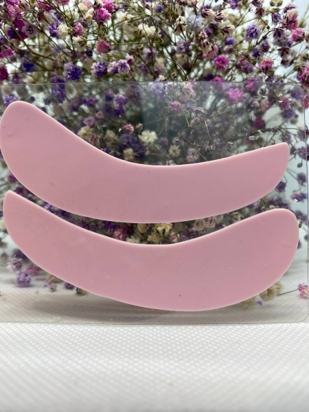 Lash-City патчи многоразовые ультра-тонкие, силиконовые (1 пара). Цвет - розовый