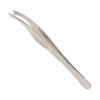 Пинцет Solinberg для коррекции бровей 05A1з (ручная заточка) серебристый, наклонное окончание