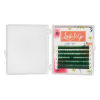 Цветные ресницы Lash&Go (микс) 6 линий (7-12mm, С, 0,1, зеленые)