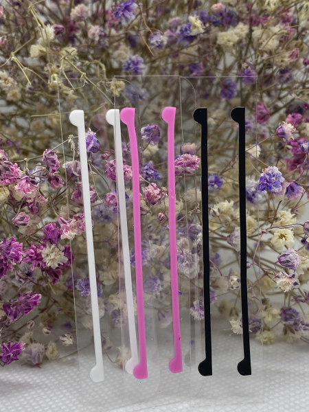 Lash-City лента (полоска, компенсаторы) для ламинирования ресниц силиконовые, многоразовые черные (2 шт., 1 пара)