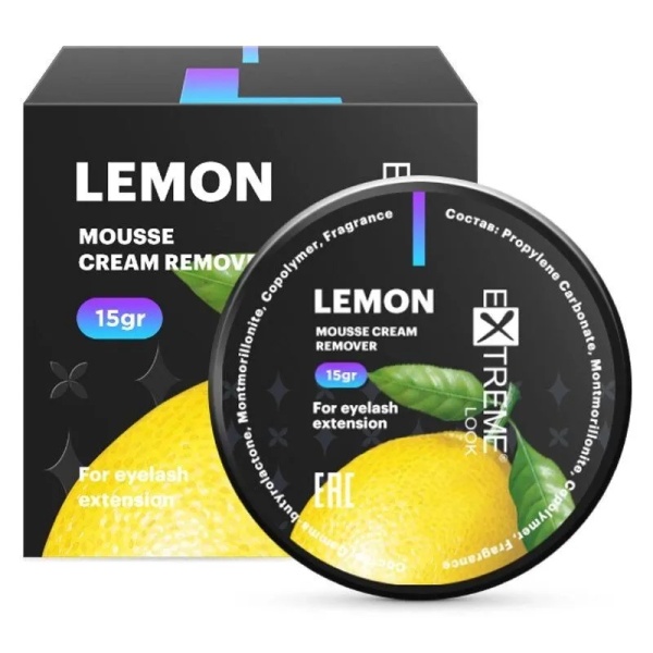 Ремувер крем-мусс Extreme Look с ароматом лимона, 15 гр.